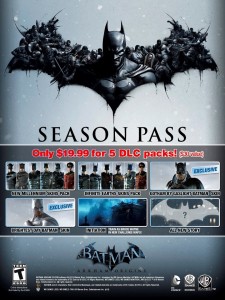 Détail du Season Pass de Batman Arkham Origins