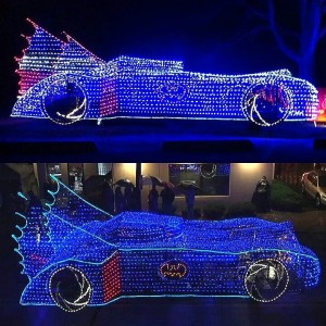 La batmobile version guirlande de noël