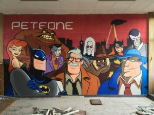 Street-Art Batman en Belgique