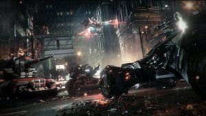 Batman face aux tanks d'Arkham Knight