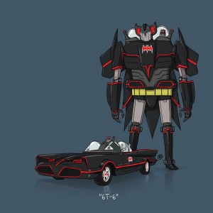 La Batmobile 66 en Transformers