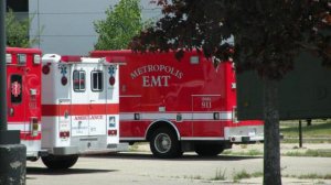 Les ambulances de Metropolis sur le tournage de Batman V Superman