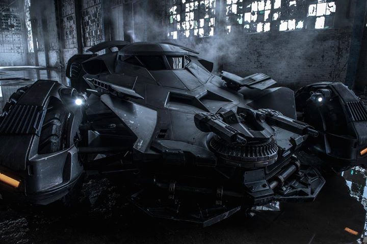La Batmobile en plein tournage de Batman V Superman