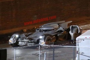 La Batmobile sur le tournage de Batman V Superman