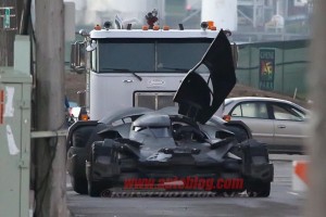 La Batmobile sur le tournage de Batman V Superman