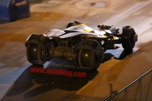 La Batmobile sur le tournage de Batman V Superman