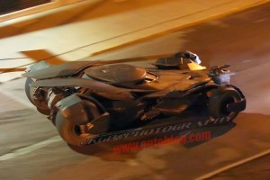 La Batmobile sur le tournage de Batman V Superman