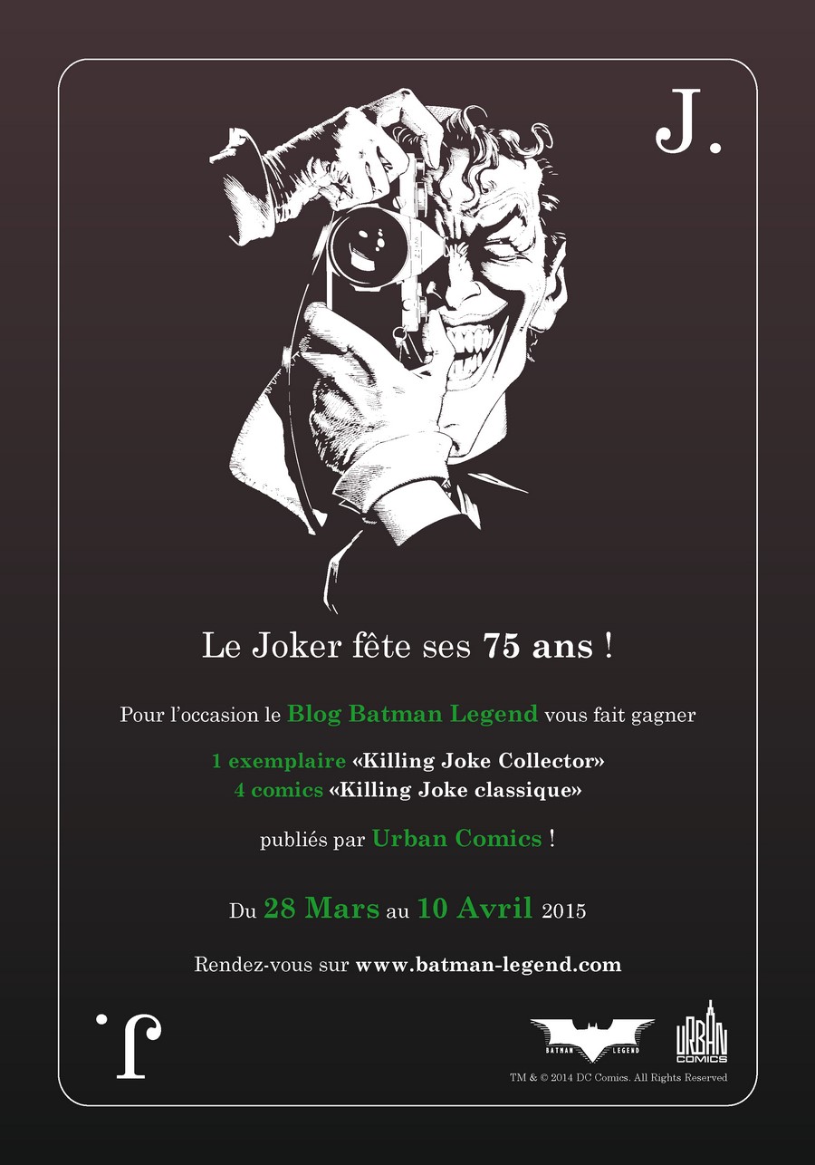 Jeu-concours : Les 75 ans du Joker - Killing Joke