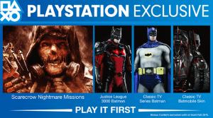 Contenu exclusif Batman Arkham Knight sur PS4