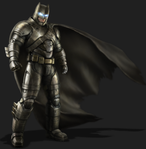 Concept art pour l'armure de Batman dans le film Batman v Superman