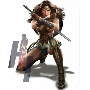 Concept art de Gal Gadot an Wonder-Woman