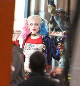 Margot Robbie sur le tournage du film Suicide Squad