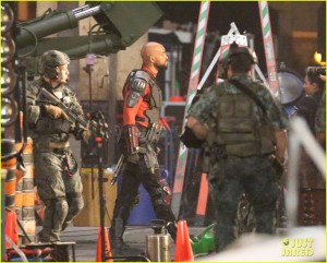 Will Smith (Deadshot) sur le tournage du film Suicide Squad