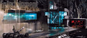 Concept art de la Batcave de Batman V Superman