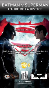 Affiche de l'événement Batman V Superman au cinéma Pathé Plan De Campagne