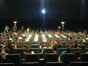 Ouverture de la salle pour la séance Batman V Superman