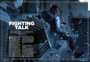 Page spéciale combat dans le magazine Batman V Superman
