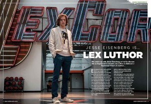 Page de Lex Luthor dans le magazine Batman V Superman
