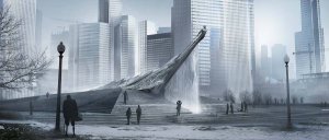 Concept art du monument de Superman