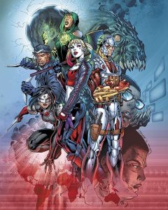 Couverture de Suicide Squad par Jim Lee pour DC Rebirth
