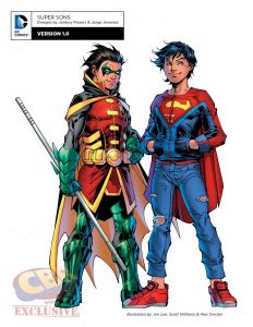 DC Rebirth : Design des Super Sons avec Robin et Superboy