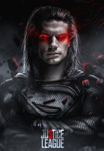 Fan art de Henry Cavill en Superman aux cheveux long