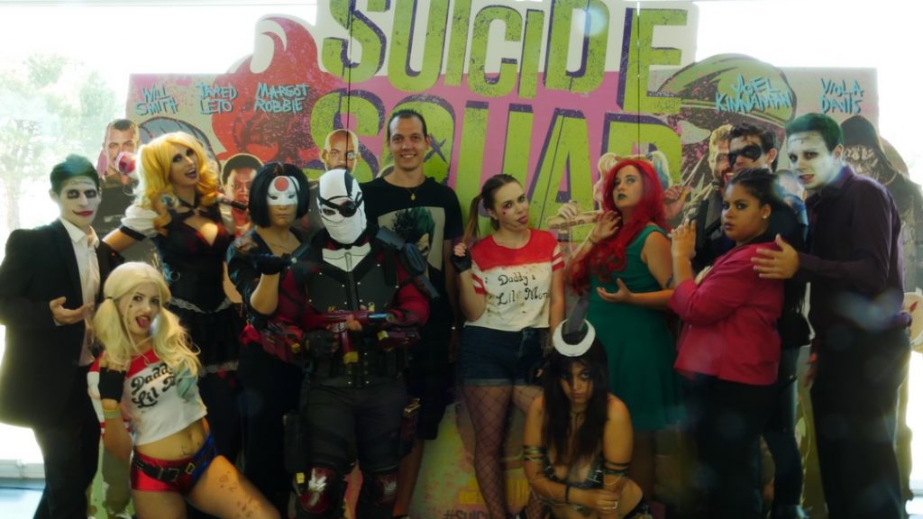 Première photo officielle pour l'événément Suicide Squad au cinéma Pathé Plan-de-Campagne