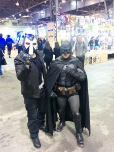 Cosplays de Bane et Batman pour le Herofestival