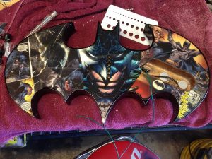 Face arrière de la guitare Batman