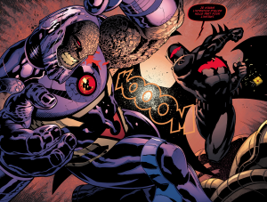 Batman face à Darkseid dans Batman et Robin Tome 7
