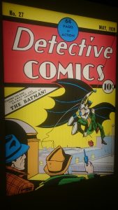 Couverture de Detective Comics numéro 27 : la première apparition de Batman