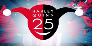 Logo 25 ans du personnage d'Harley Quinn