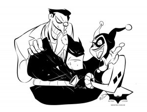 Le Joker et Harley Quinn fêtent un joyeux anniversaire à Batman TAS
