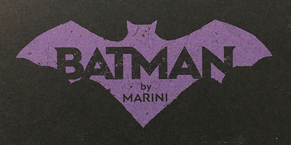 Présentation du Batman by Enrico Marini