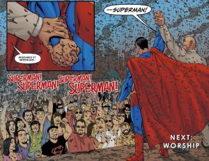 Injustice Superman applaudi par le peuple