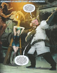 Le professeur Pyg et Shawn dans Nightwing Rebirth, tome 3