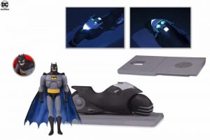 Figurine de la Bat-moto inspirée de Batman TAS par DC Collectibles