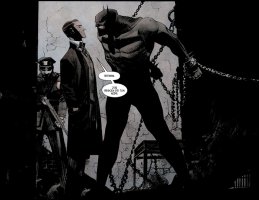 Batman en prison dans Batman : White Knight