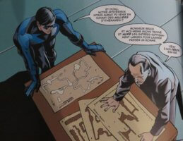 Nightwing et Alfred dans Batman : meurtrier et fugitif