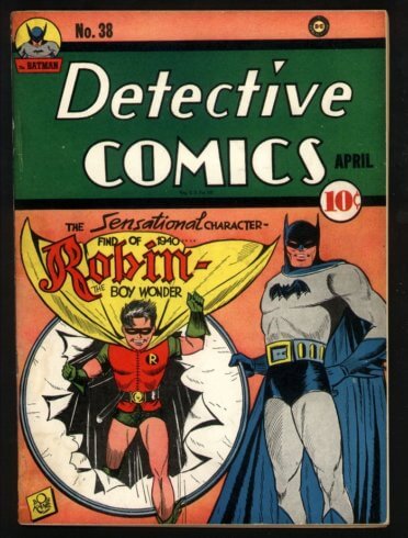 Arrivée de Robin dans le n°38 de Detective Comics
