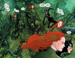 Poison Ivy et Catwoman en pleine discussion