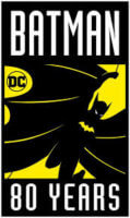 Logo officiel des 80 ans de Batman