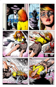 Une des nombreuses planches mythiques : la mutilation de Barbara Gordon