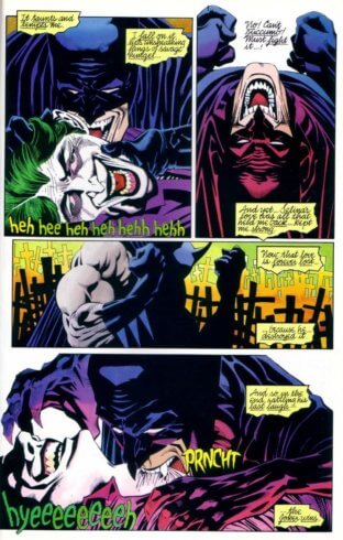 Mort du Joker dans Red Rain
