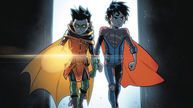 Robin et Superboy dans Supersons