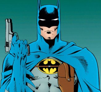 Batman avec une arme à feu