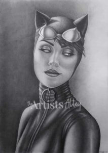 Dessin Catwoman par Elisabeth Destouches