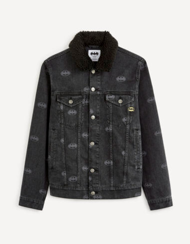 Batman veste en jean noir Celio