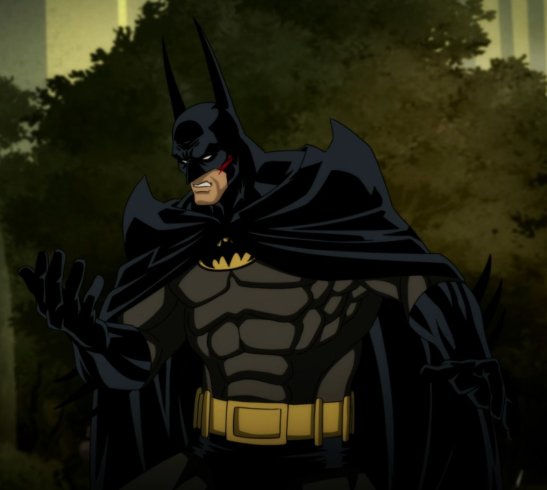 Batman qui regarde ses mains